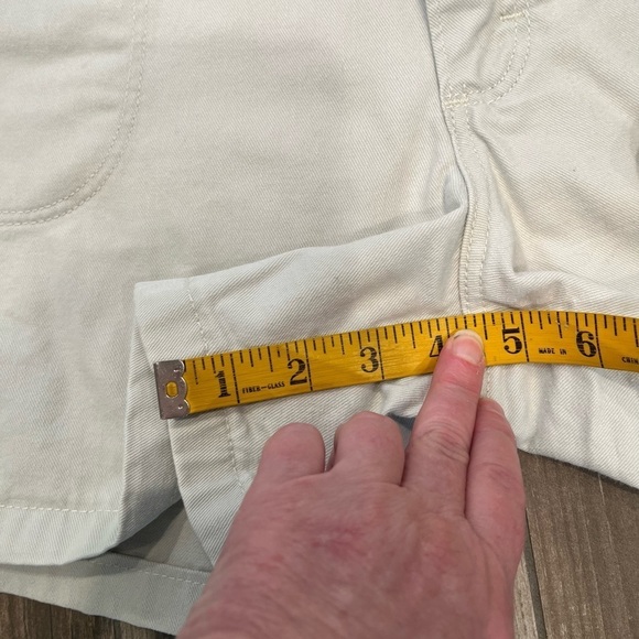 vtg 90 Wrangler High Waist Shorts Size 10 Khaki Beige Mom Wide Leg 100% Cotton - Picture 3 of 6